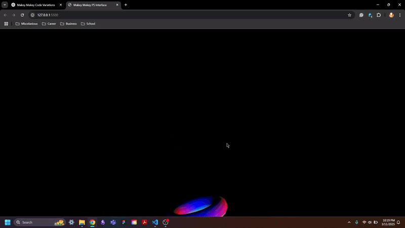 Click will make the Donut change its position instantly while spinning around slowly.