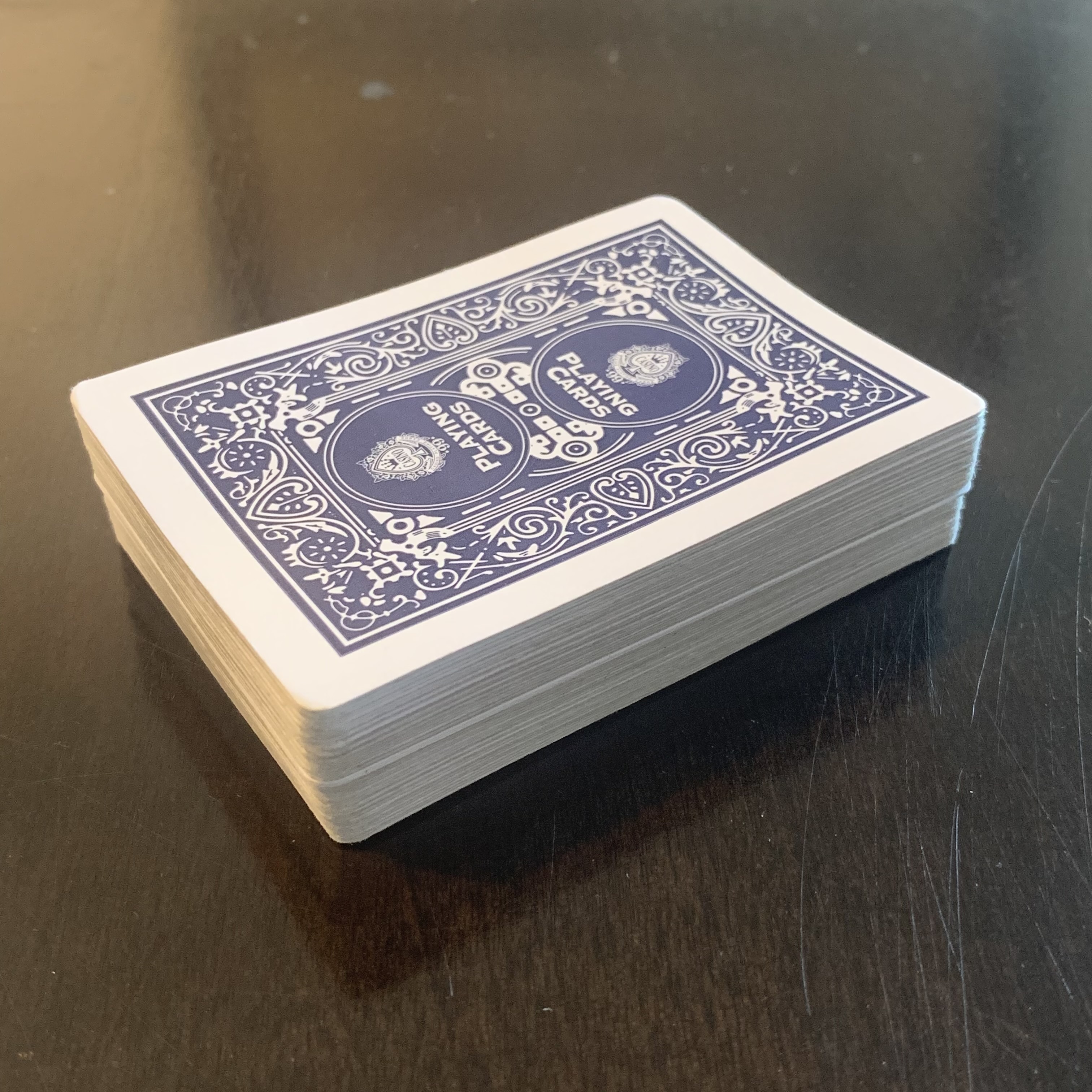 A stack of all 52 playing cards.