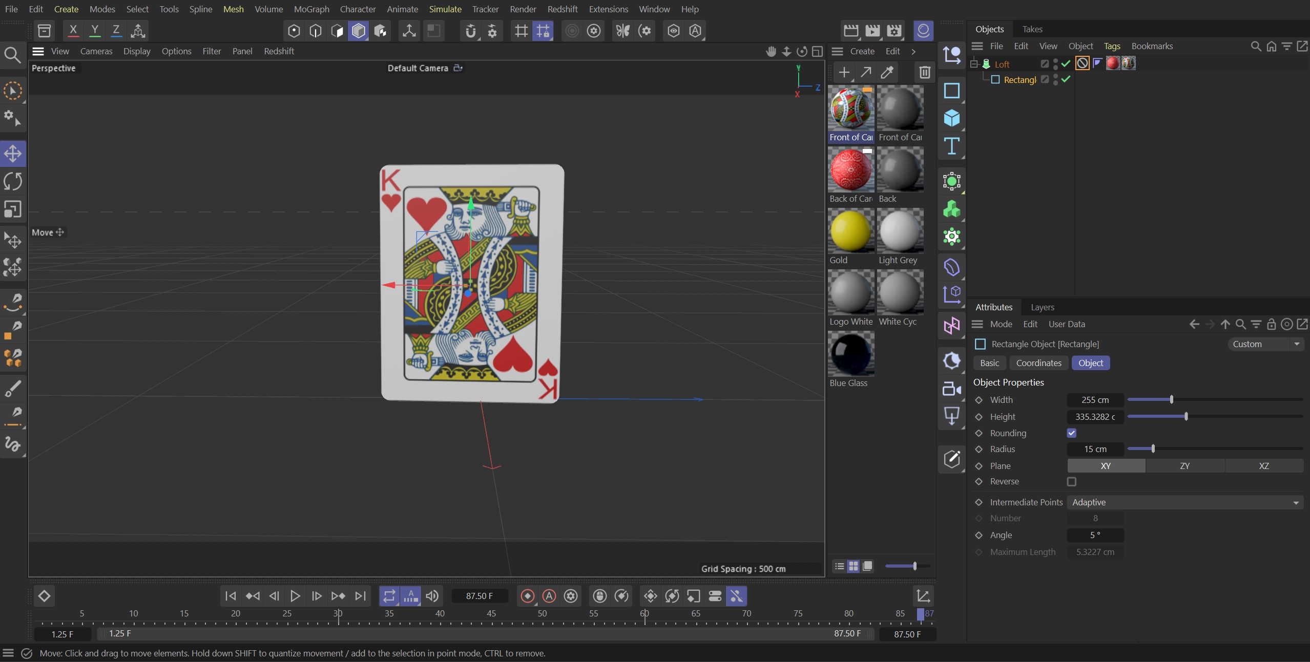 Completed the touch ups with the centering of the front of card.
