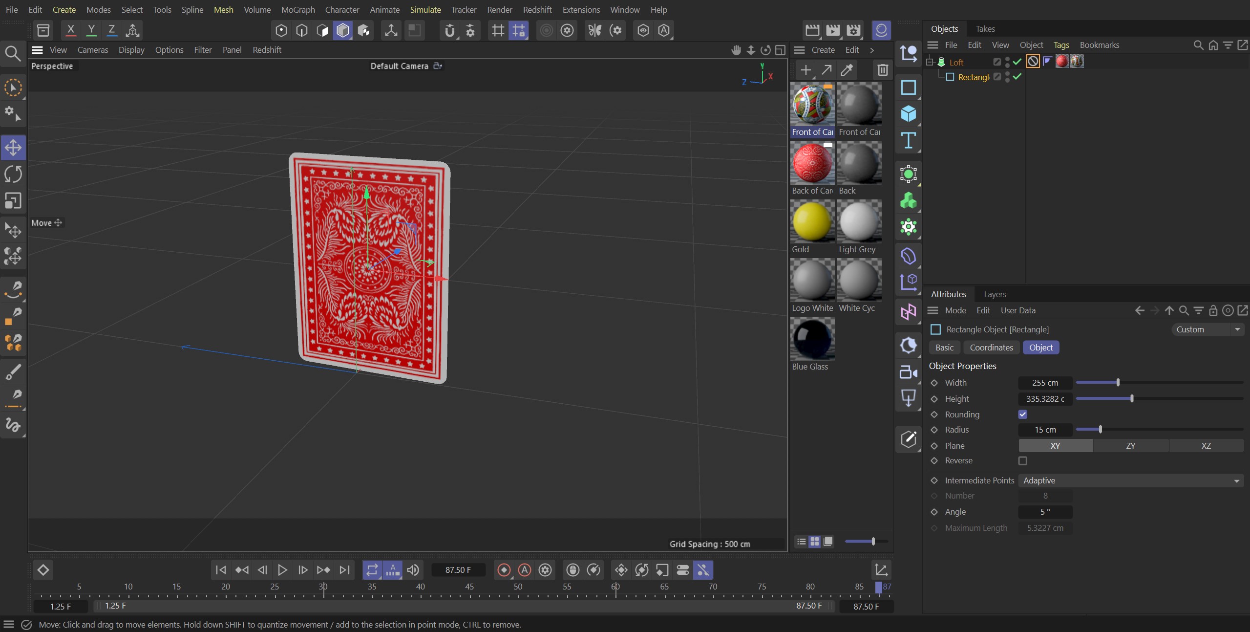 Completed the touch ups with the centering of the back of card.