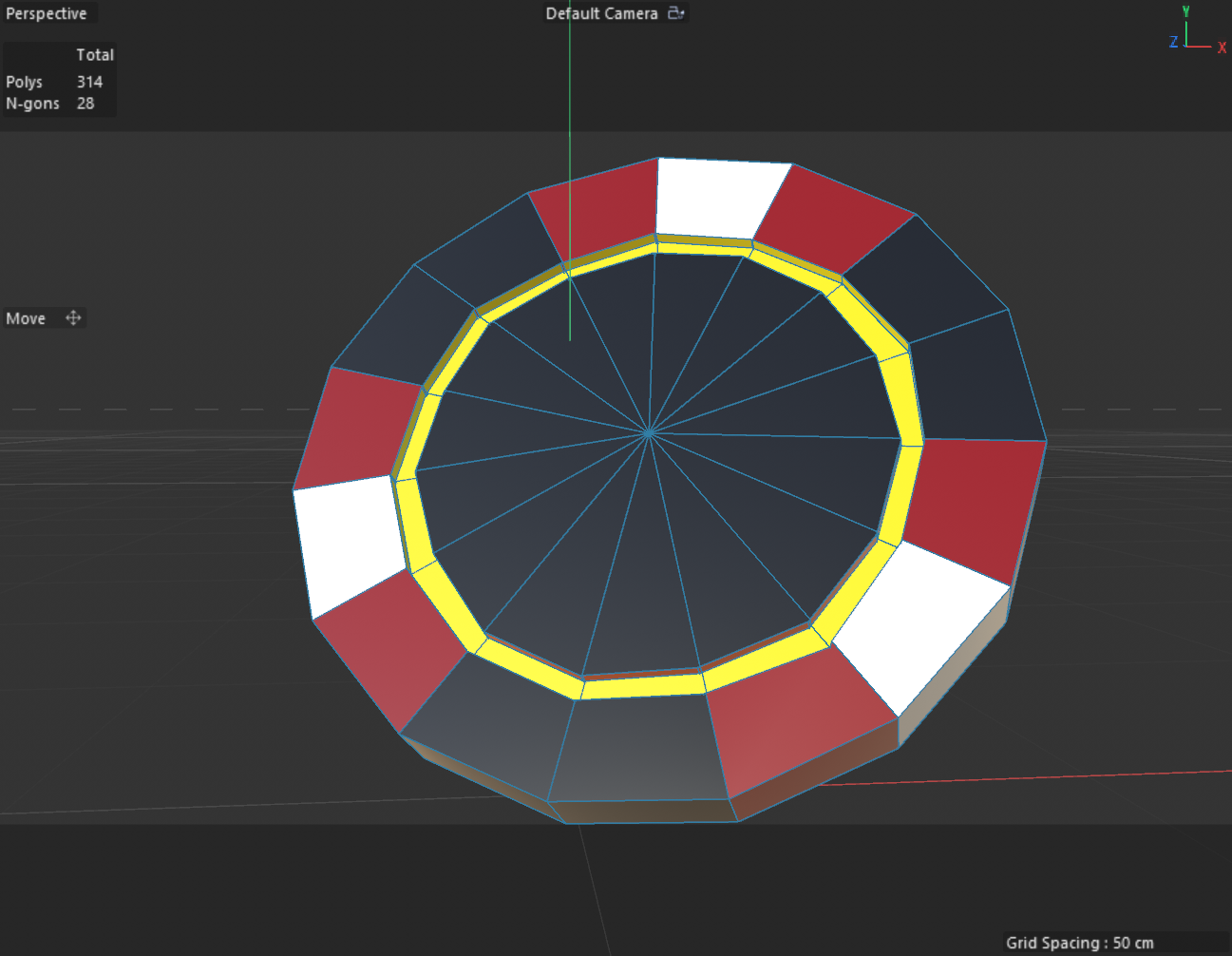 Process work image 2 for Poker Chip. Angle 2