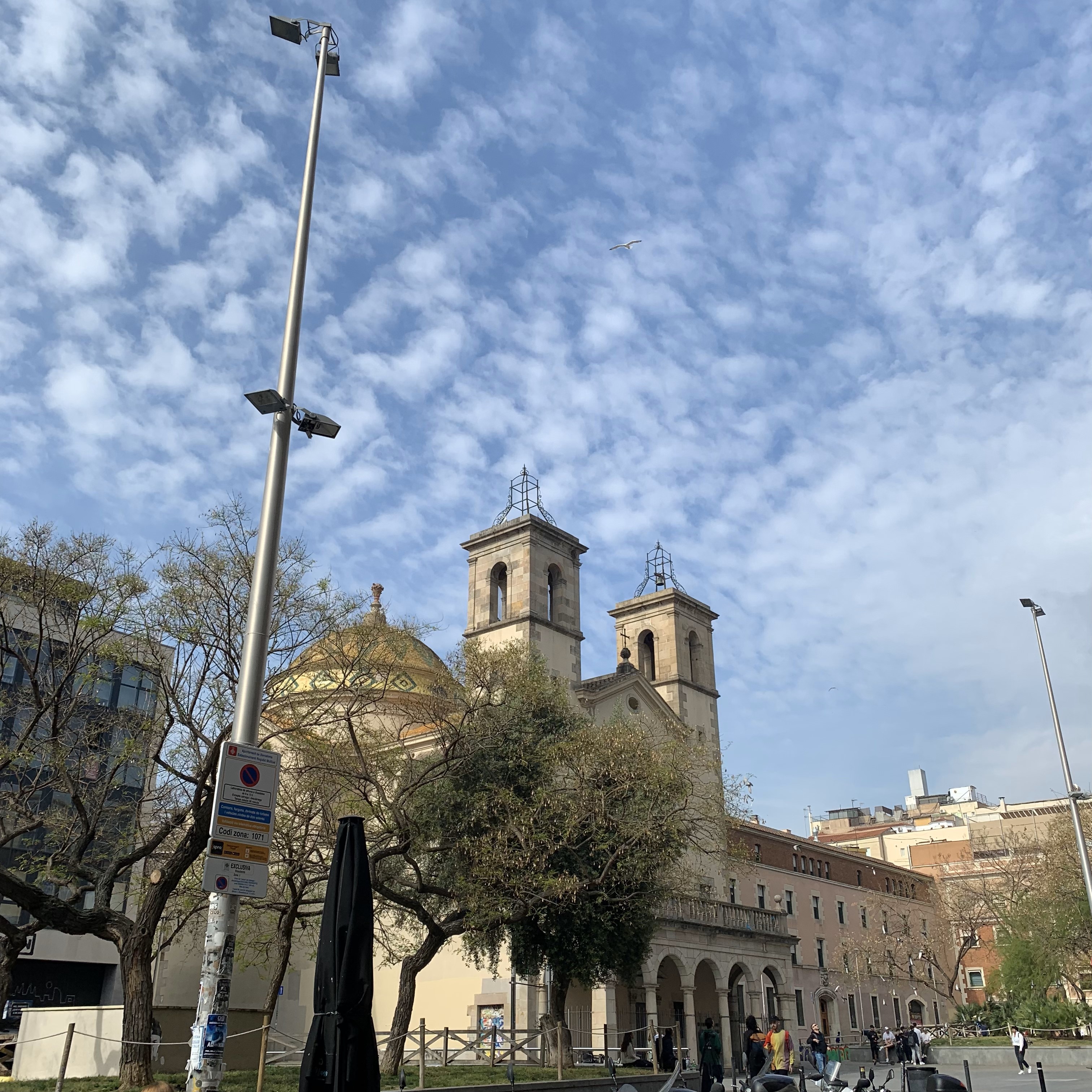 A photo taken while I was being driven to the central hub in Barcelona.