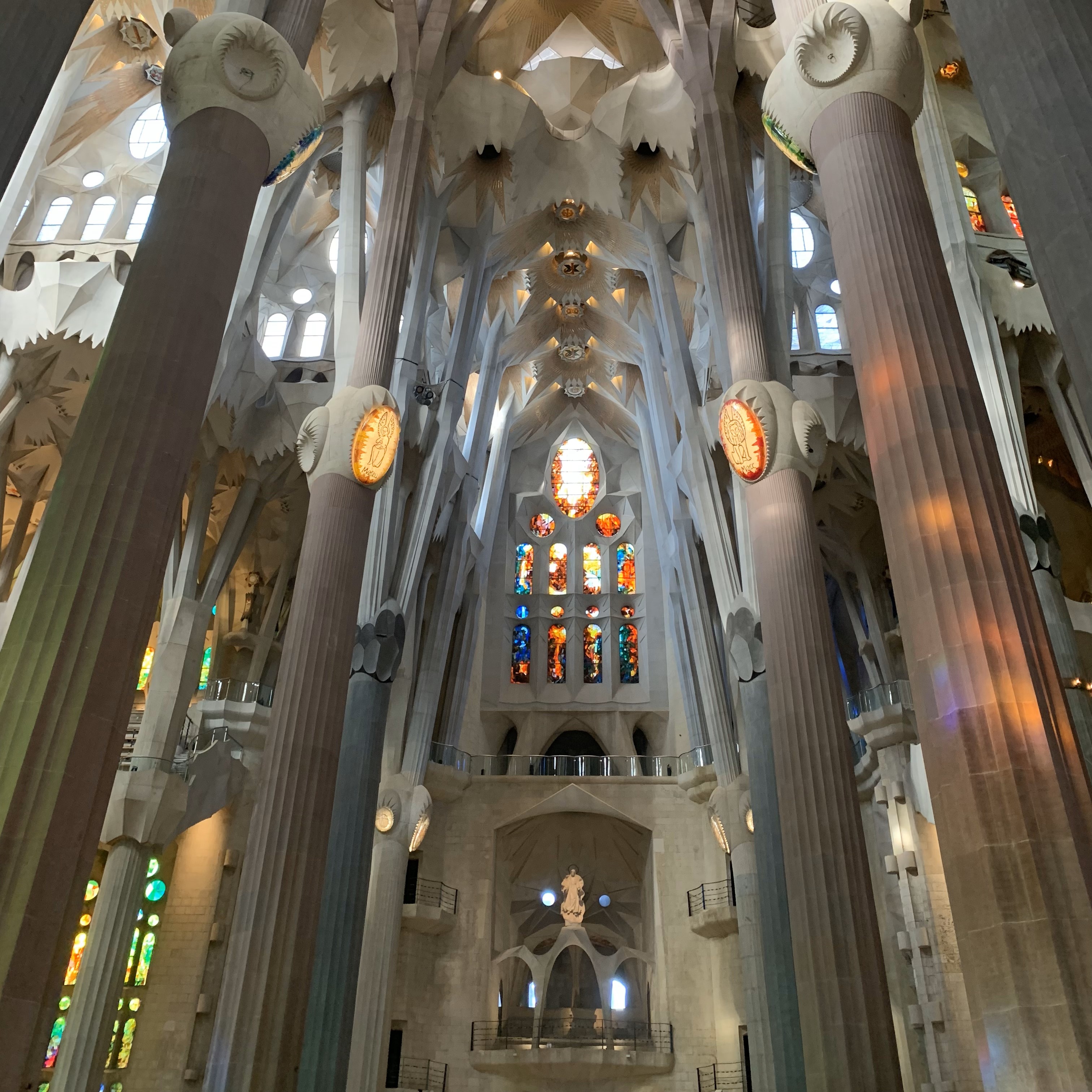 First ever photo taken by me when I entered into the Basílica de la Sagrada Família.