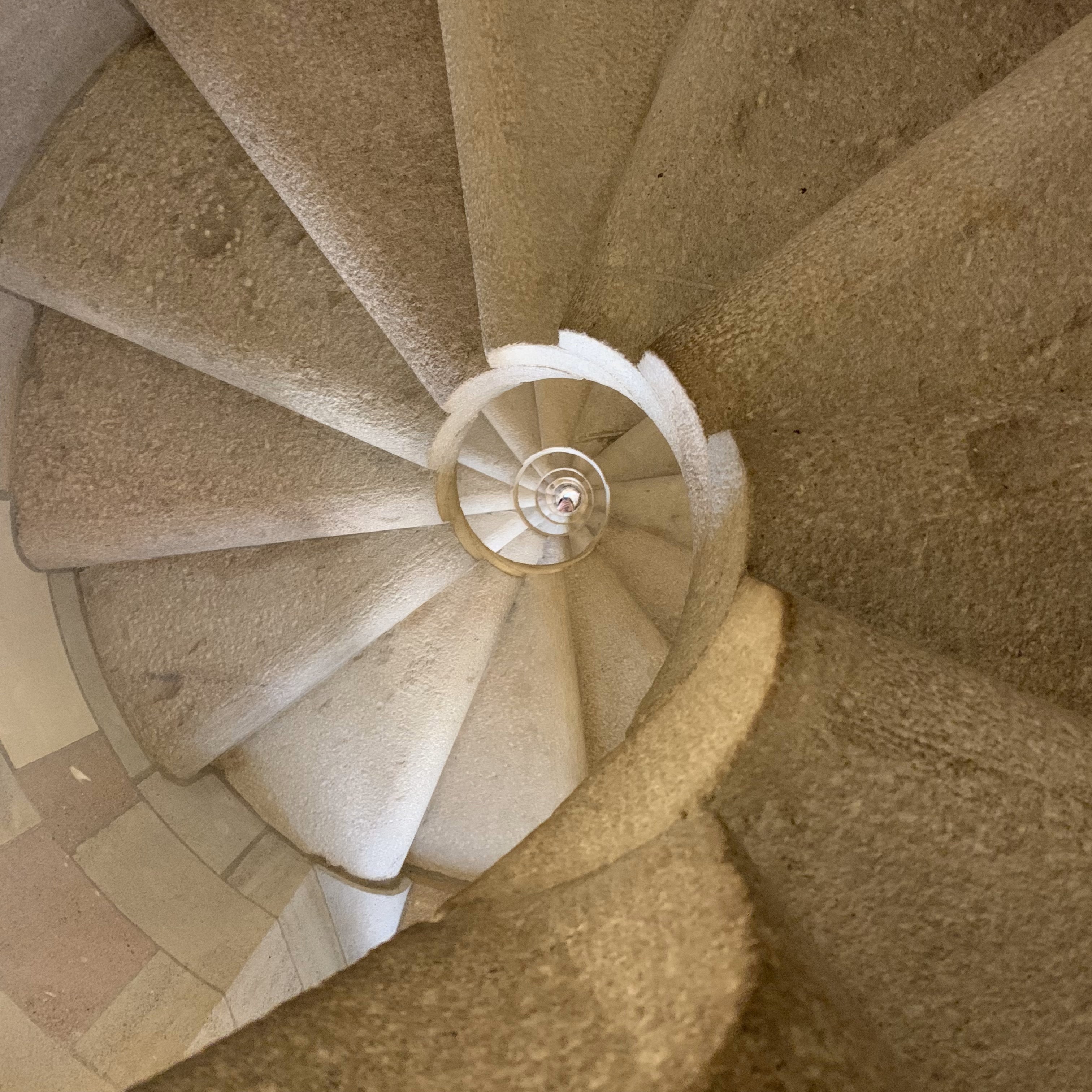 My photo of one of the spiral staircases that take you to the top of the Basílica de la Sagrada Família.