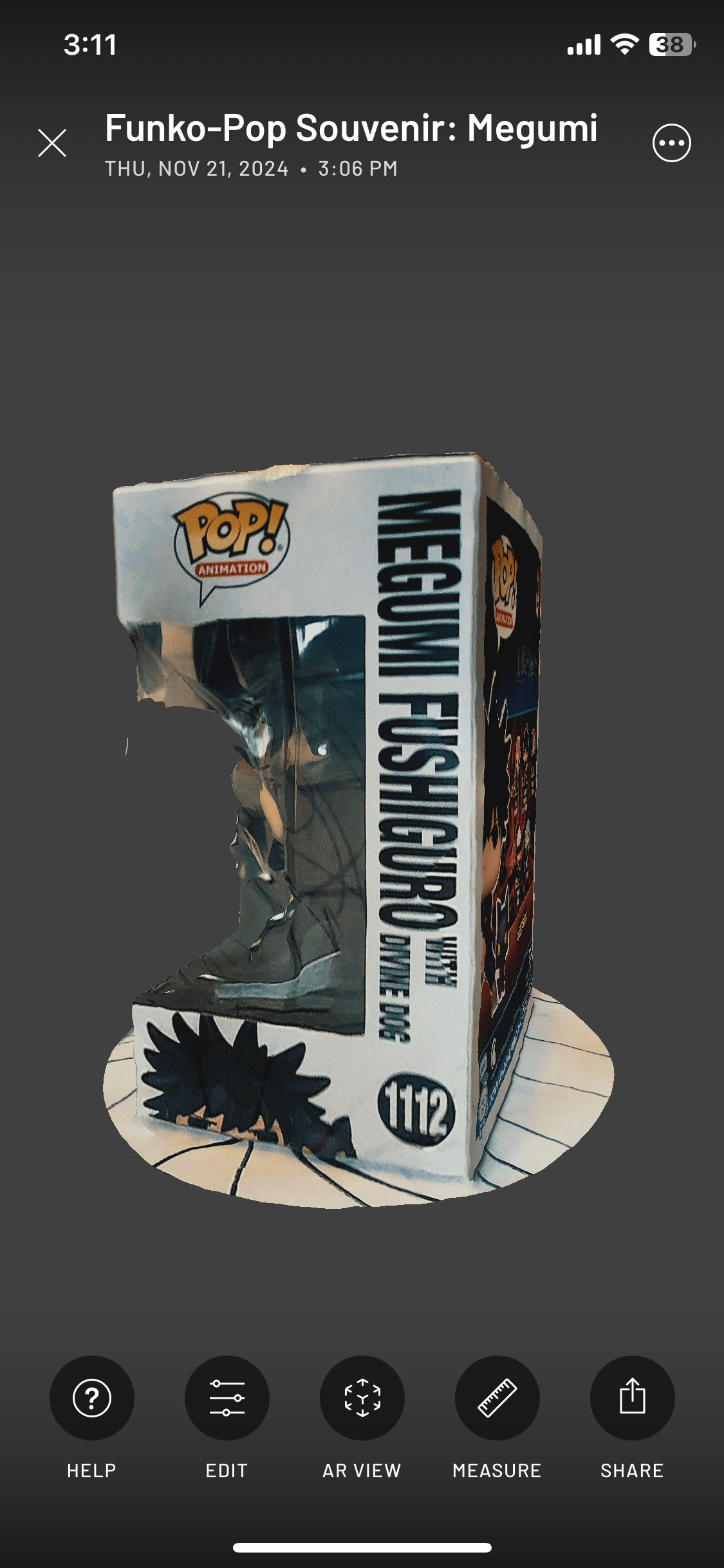 fourth scan view of the Funko Pop Box.