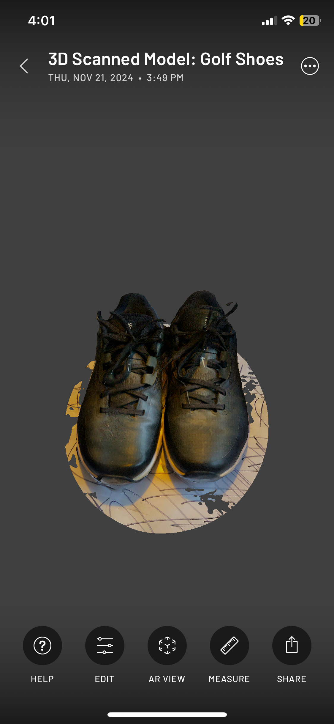 View 1 of the Golf Shoes.